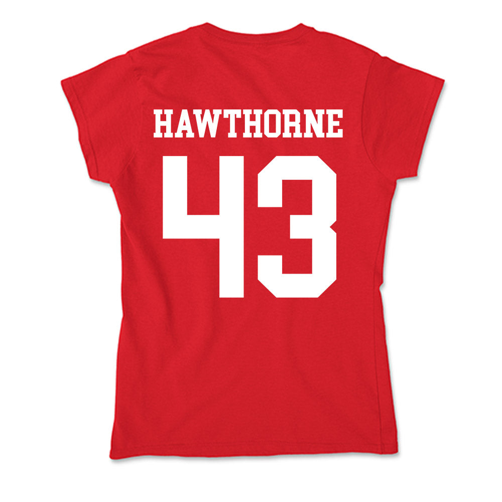 Nebraska - NCAA Football : Will Hawthorne - Soft Style Women’s T-Shirt-1