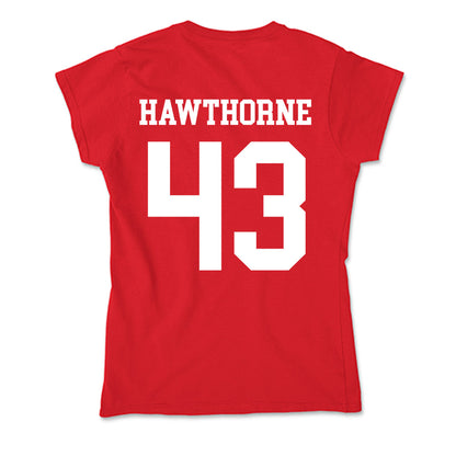 Nebraska - NCAA Football : Will Hawthorne - Soft Style Women’s T-Shirt-1