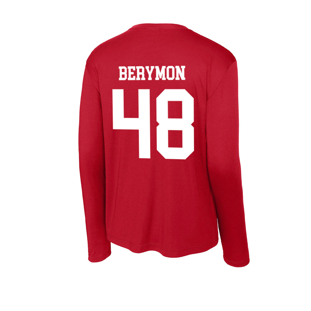 Nebraska - NCAA Football : Dylan Berymon - Activewear Long Sleeve T-Shirt-1