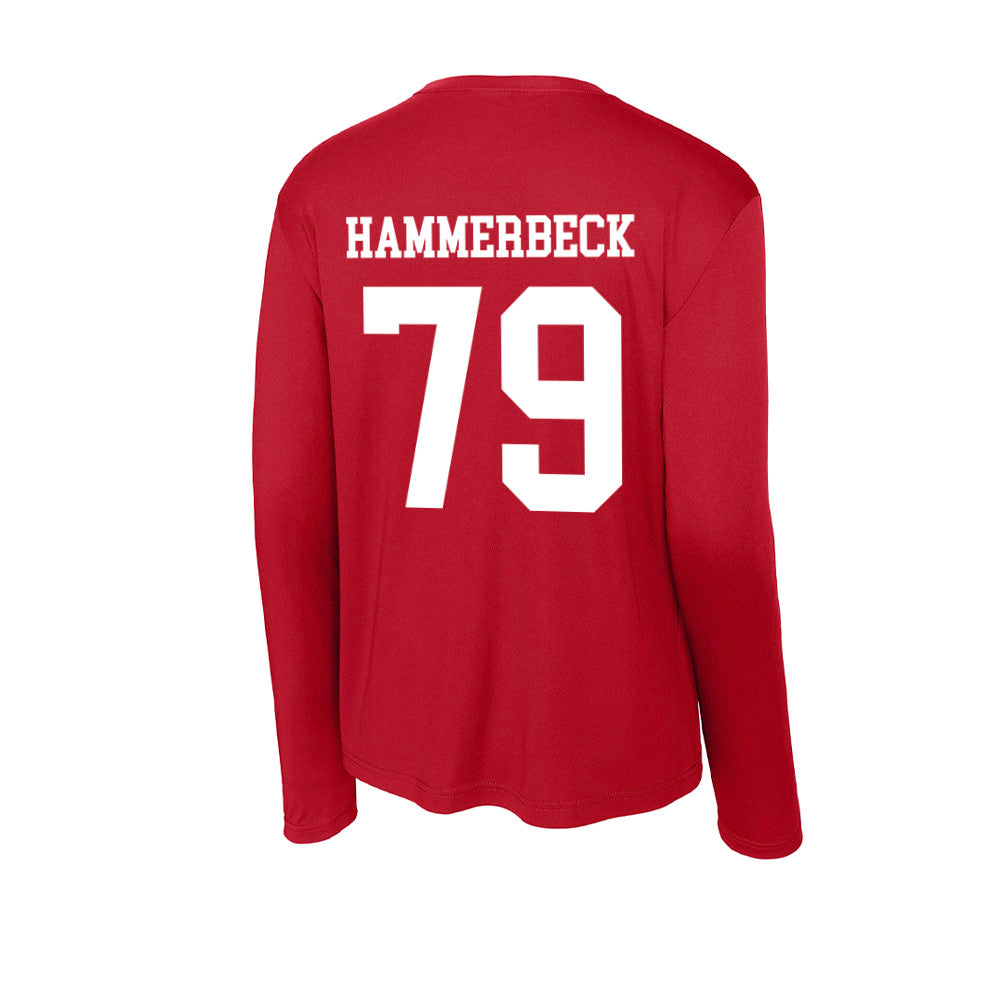 Nebraska - NCAA Football : Shawn Hammerbeck - Activewear Long Sleeve T-Shirt-1
