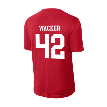Nebraska - NCAA Football : Derek Wacker - Activewear T-Shirt-1