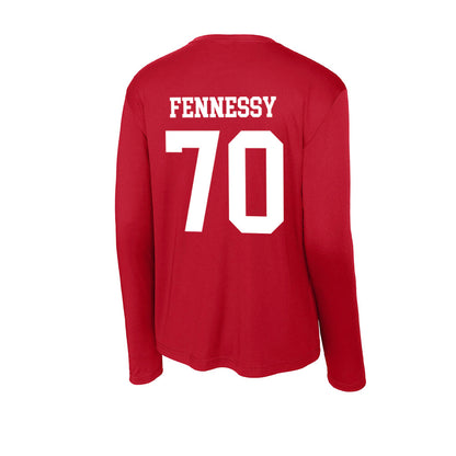 Nebraska - NCAA Football : Nolan Fennessy - Activewear Long Sleeve T-Shirt-1