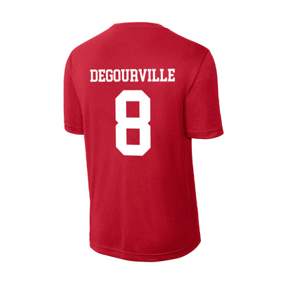 Nebraska - NCAA Men's Basketball : Taj Degourville - Activewear T-Shirt-1