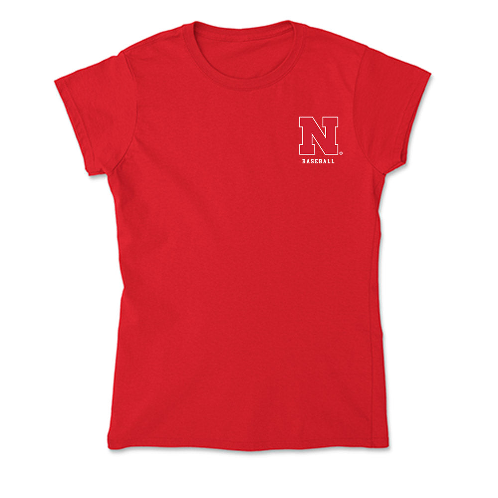 Nebraska - NCAA Baseball : Cooper Grace - Soft Style Women’s T-Shirt-0
