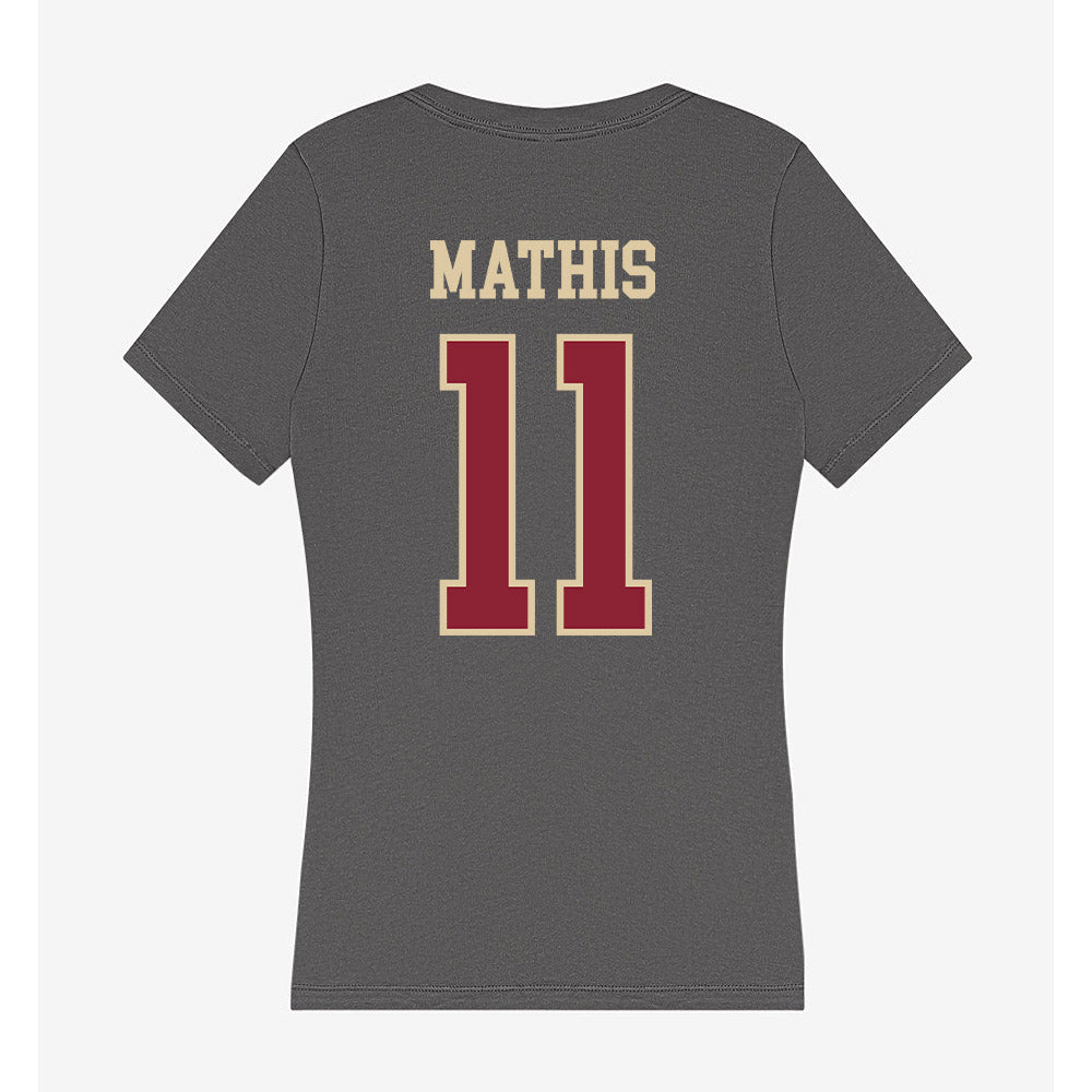 Boston College - NCAA Women's Soccer : Sadie Mathis - Women's V-Neck T-Shirt-1