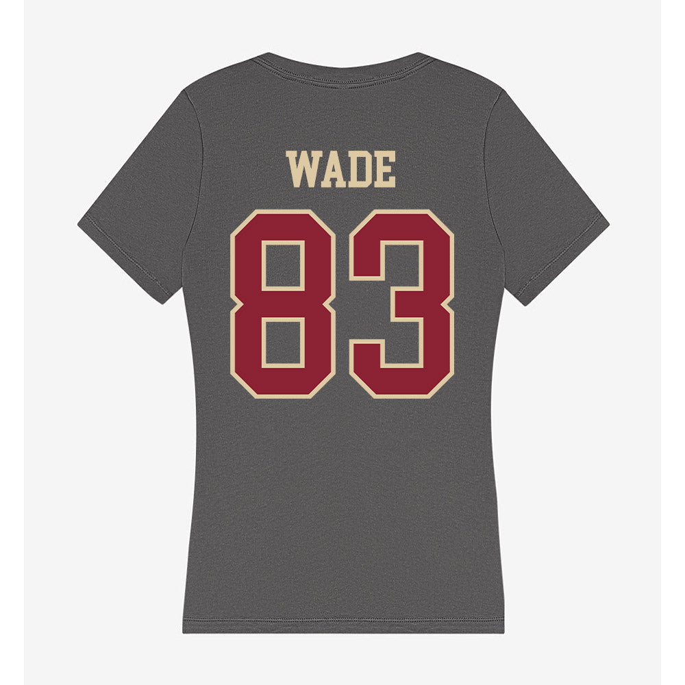 Boston College - NCAA Football : Jackson Wade - Women's V-Neck T-Shirt-1