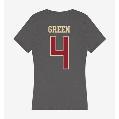 Boston College - NCAA Football : Javarius Green - Women's V-Neck T-Shirt-1