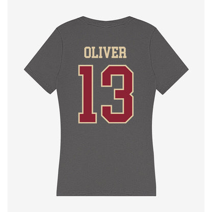 Boston College - NCAA Women's Basketball : Grace Oliver - Women's V-Neck T-Shirt-1