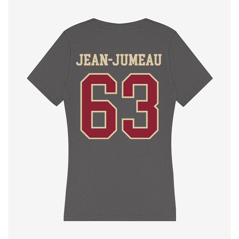 Boston College - NCAA Football : Veguer Jean-Jumeau - Women's V-Neck T-Shirt-1