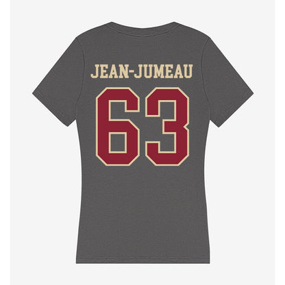 Boston College - NCAA Football : Veguer Jean-Jumeau - Women's V-Neck T-Shirt-1