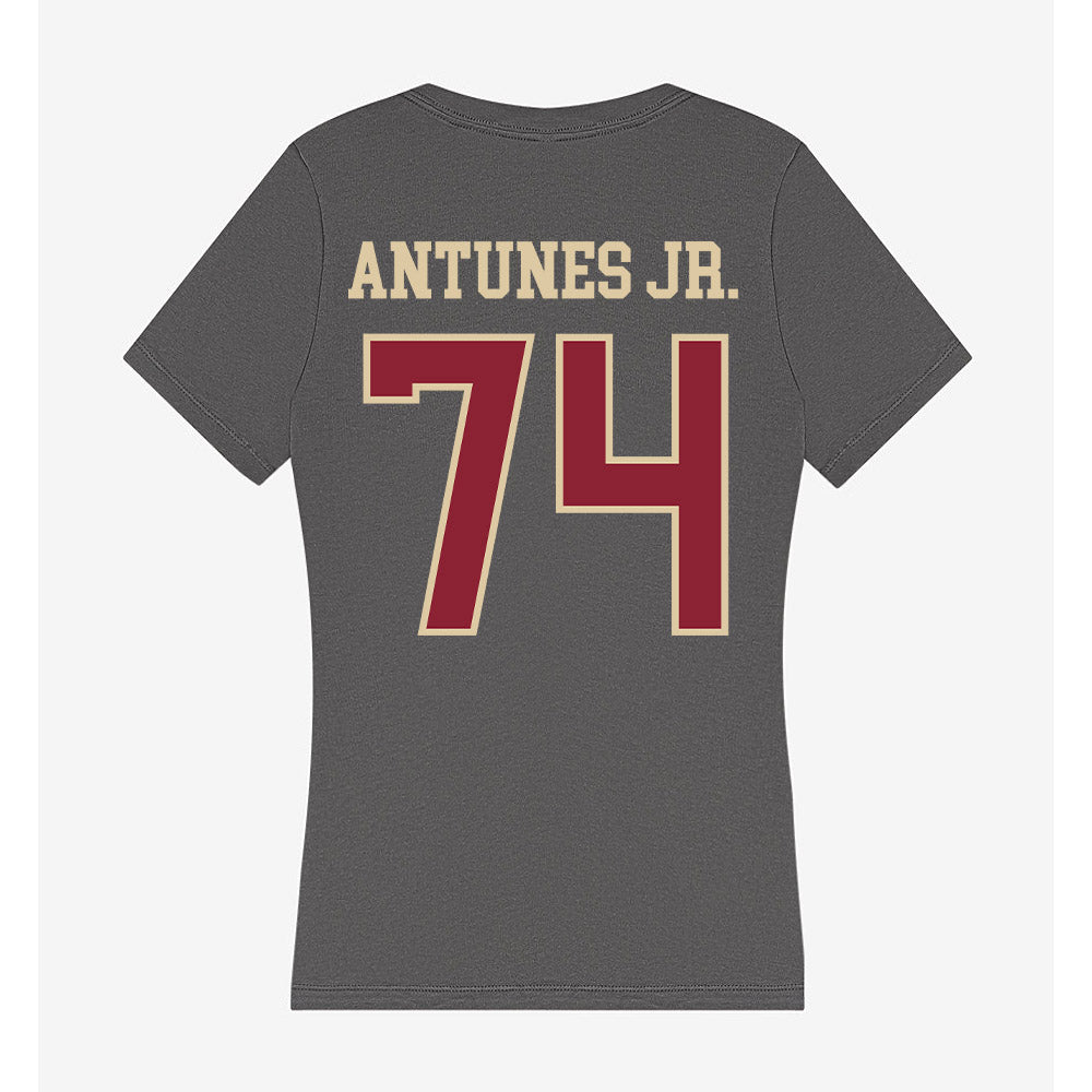 Boston College - NCAA Football : Marcelino Antunes Jr. - Women's V-Neck T-Shirt-1