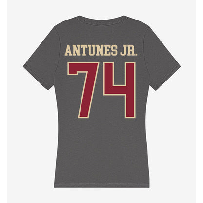 Boston College - NCAA Football : Marcelino Antunes Jr. - Women's V-Neck T-Shirt-1