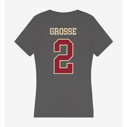 Boston College - NCAA Women's Soccer : Natalie Grosse - Women's V-Neck T-Shirt-1