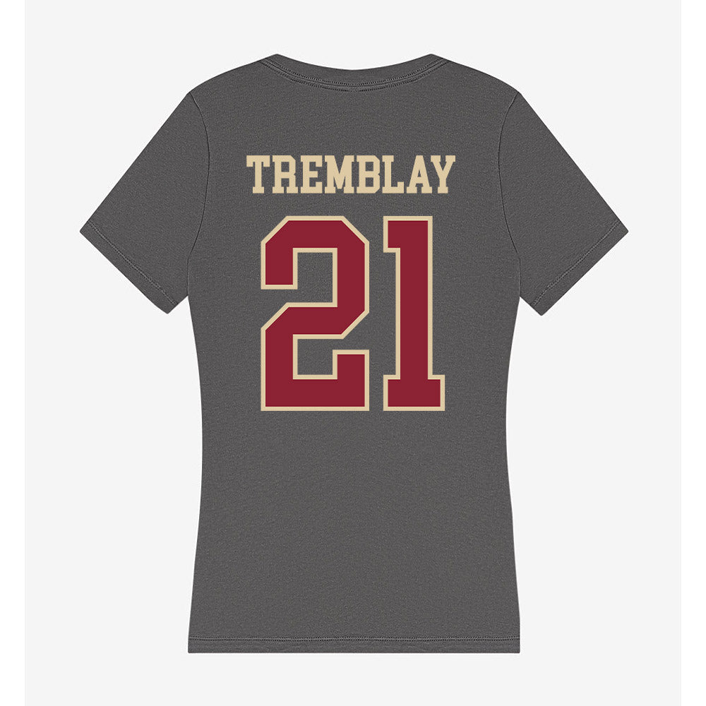 Boston College - NCAA Women's Ice Hockey : Maxim Tremblay - Women's V-Neck T-Shirt-1