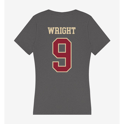 Boston College - NCAA Football : Landon Wright - Women's V-Neck T-Shirt-1