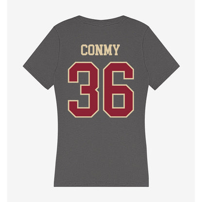 Boston College - NCAA Men's Ice Hockey : Ryan Conmy - Women's V-Neck T-Shirt-1