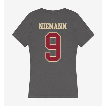 Boston College - NCAA Women's Ice Hockey : Maude Niemann - Women's V-Neck T-Shirt-1