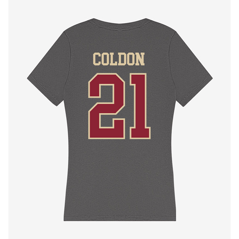 Boston College - NCAA Football : Charleston Coldon - Women's V-Neck T-Shirt-1