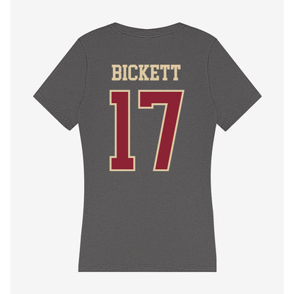Boston College - NCAA Women's Ice Hockey : Grace Bickett - Women's V-Neck T-Shirt-1