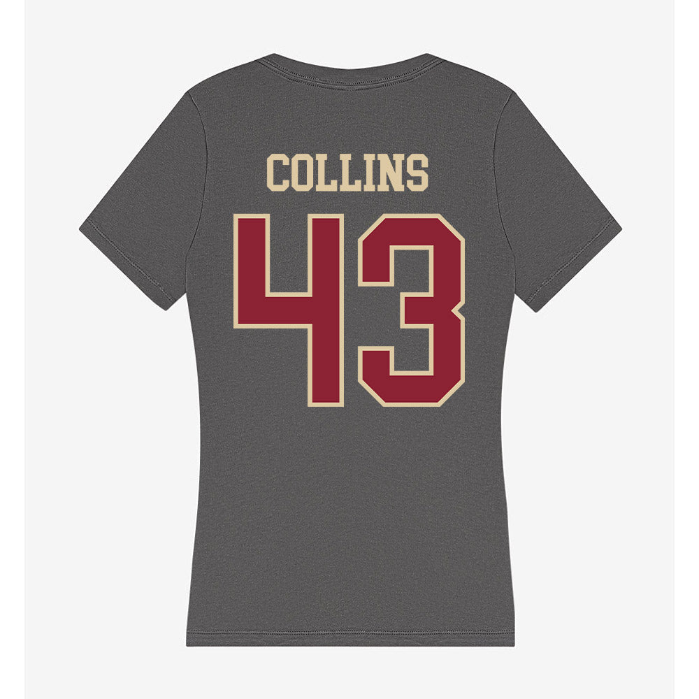 Boston College - NCAA Football : Griffin Collins - Women's V-Neck T-Shirt-1