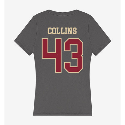 Boston College - NCAA Football : Griffin Collins - Women's V-Neck T-Shirt-1