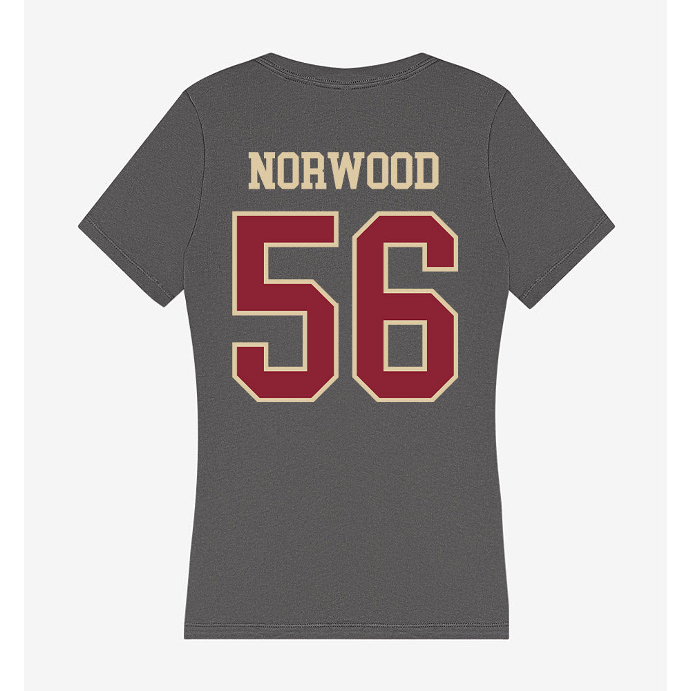 Boston College - NCAA Football : Jani Norwood - Women's V-Neck T-Shirt-1