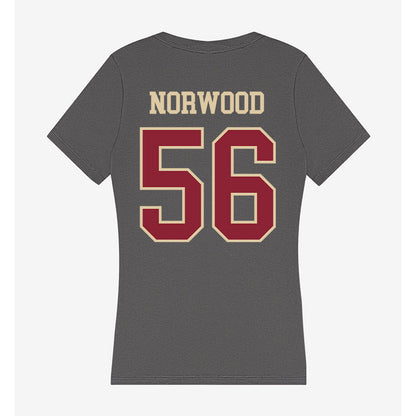 Boston College - NCAA Football : Jani Norwood - Women's V-Neck T-Shirt-1