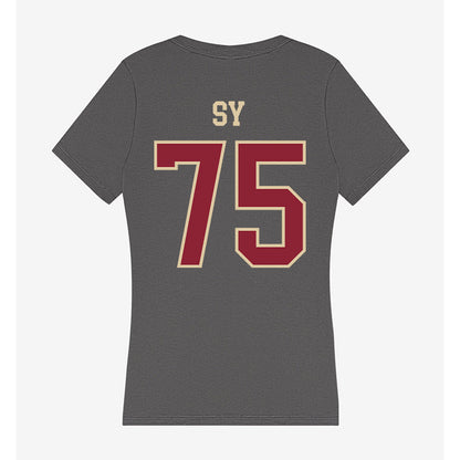 Boston College - NCAA Football : Pape Abdoulaye Sy - Women's V-Neck T-Shirt-1