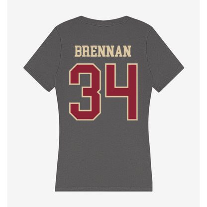 Boston College - NCAA Football : Duke Brennan - Women's V-Neck T-Shirt-1