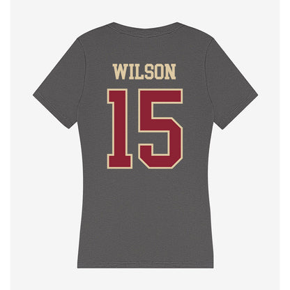 Boston College - NCAA Football : Grayson Wilson - Women's V-Neck T-Shirt-1