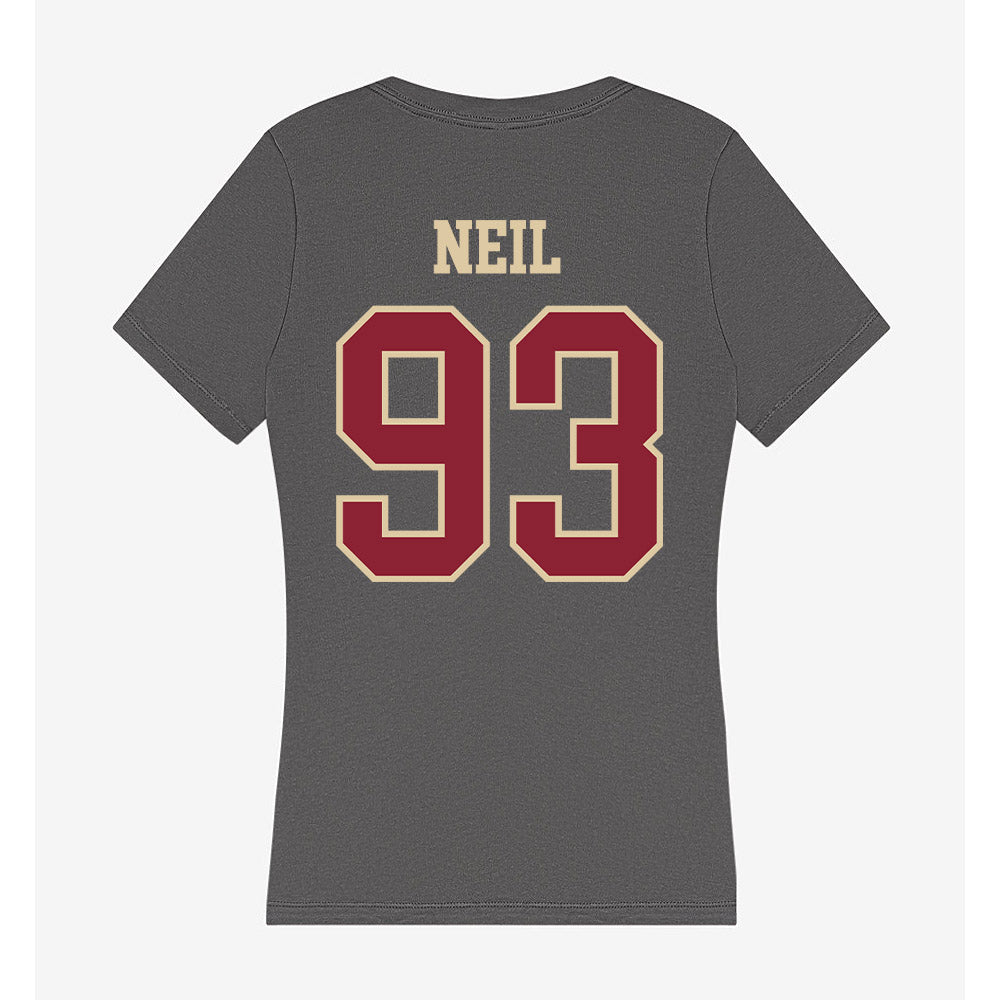 Boston College - NCAA Football : Gavin Neil - Women's V-Neck T-Shirt-1