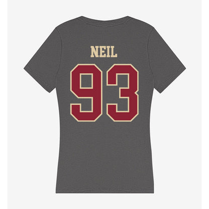 Boston College - NCAA Football : Gavin Neil - Women's V-Neck T-Shirt-1
