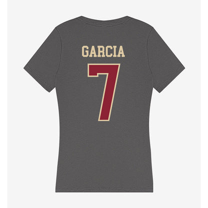 Boston College - NCAA Baseball : Esteban Garcia - Women's V-Neck T-Shirt-1