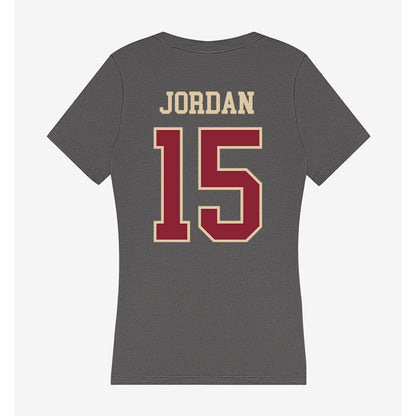 Boston College - NCAA Football : Chandler Jordan - Women's V-Neck T-Shirt-1