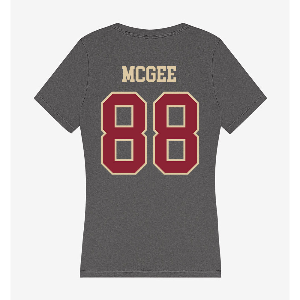 Boston College - NCAA Football : Cam McGee - Women's V-Neck T-Shirt-1