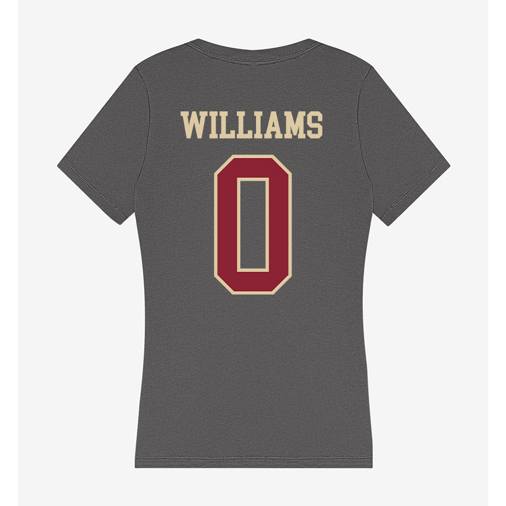 Boston College - NCAA Men's Basketball : Money Williams - Women's V-Neck T-Shirt-1