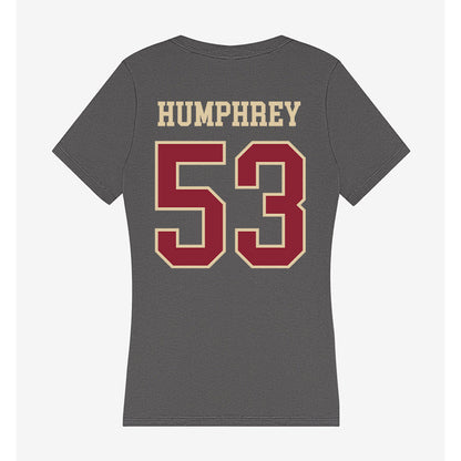 Boston College - NCAA Football : Tre Humphrey - Women's V-Neck T-Shirt-1