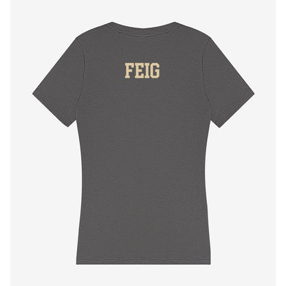 Boston College - NCAA Women's Fencing : Sela Feig - Women's V-Neck T-Shirt-1