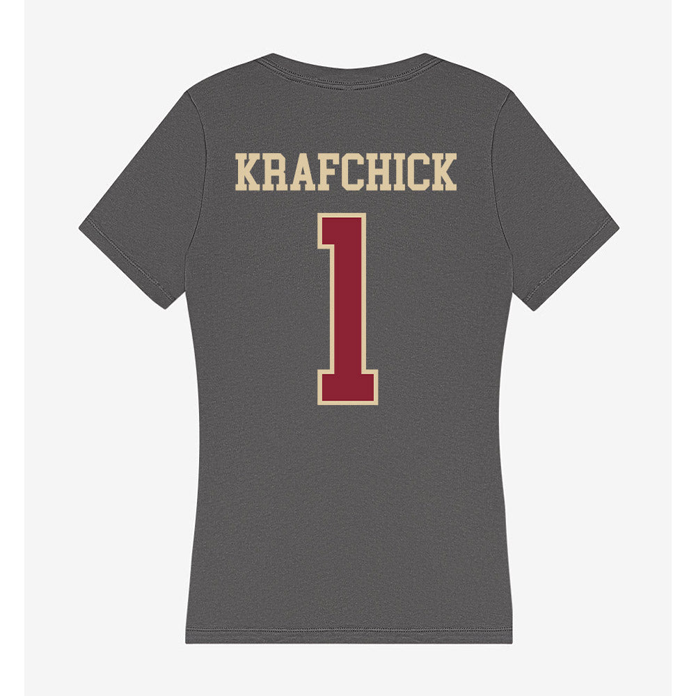 Boston College - NCAA Women's Lacrosse : Jordyn Krafchick - Women's V-Neck T-Shirt-1