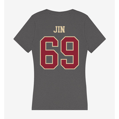 Boston College - NCAA Football : Marek Jin - Women's V-Neck T-Shirt-1
