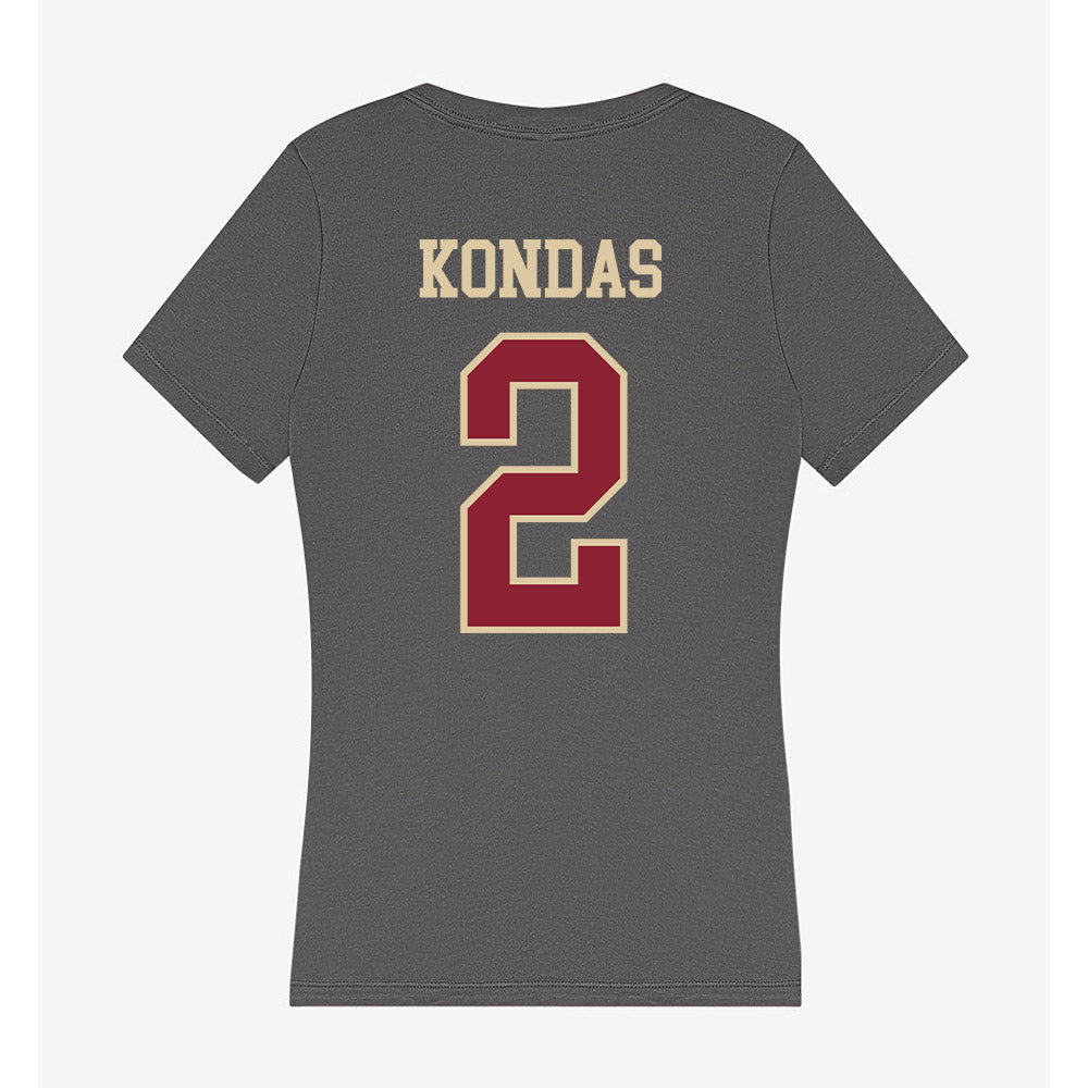 Boston College - NCAA Women's Lacrosse : Lily Kondas - Women's V-Neck T-Shirt-1
