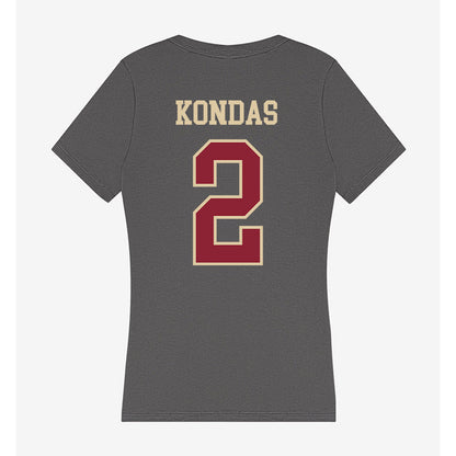 Boston College - NCAA Women's Lacrosse : Lily Kondas - Women's V-Neck T-Shirt-1