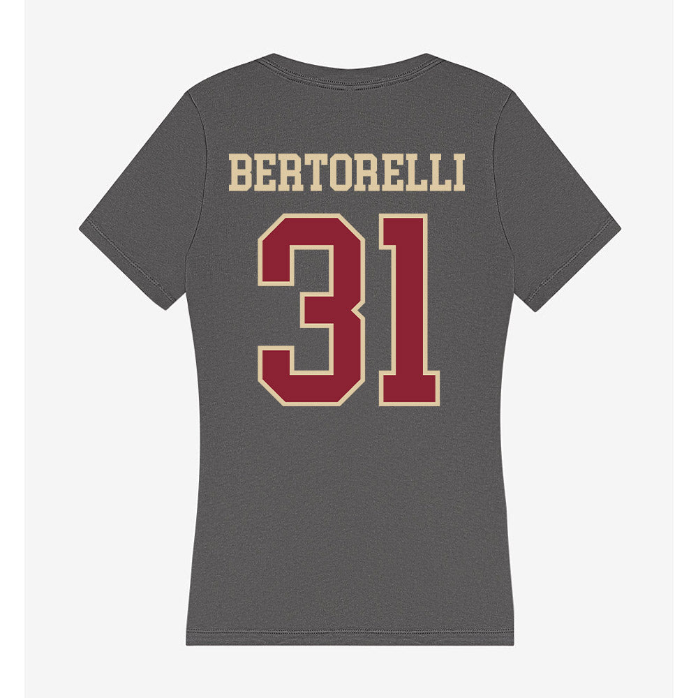 Boston College - NCAA Softball : Sophia Bertorelli - Women's V-Neck T-Shirt-1