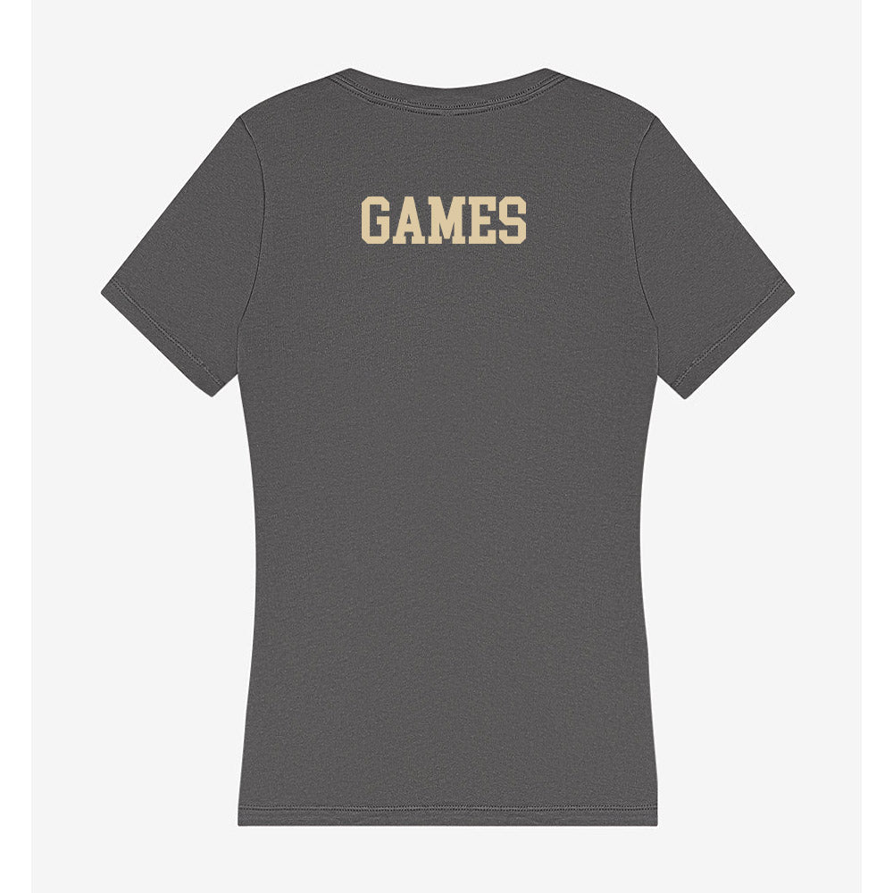 Boston College - NCAA Women's Tennis : Leyden Games - Women's V-Neck T-Shirt-1
