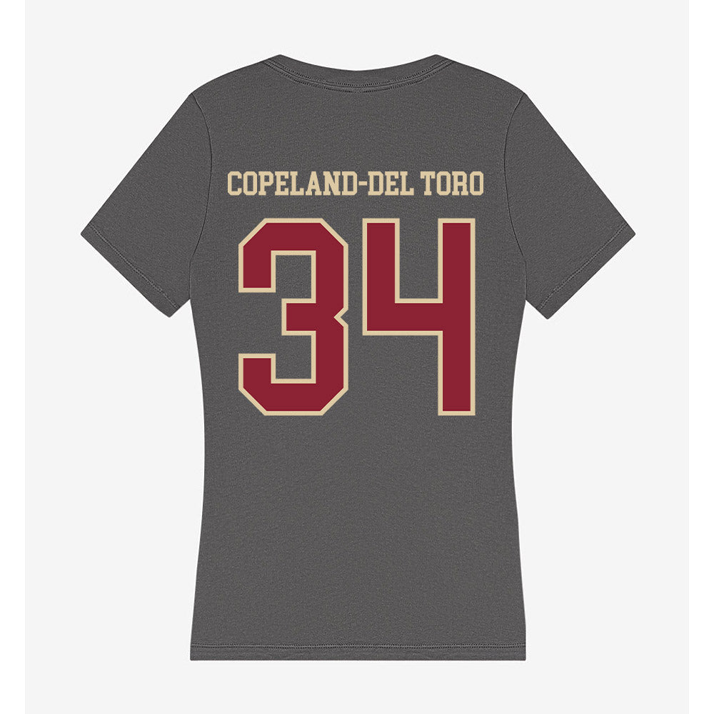 Boston College - NCAA Men's Soccer : Bryce Copeland-Del Toro - Women's V-Neck T-Shirt-1