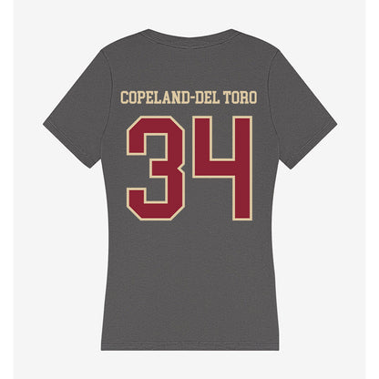Boston College - NCAA Men's Soccer : Bryce Copeland-Del Toro - Women's V-Neck T-Shirt-1
