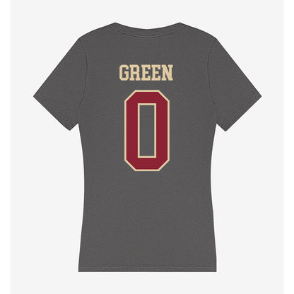 Boston College - NCAA Football : TJ Green - Women's V-Neck T-Shirt-1
