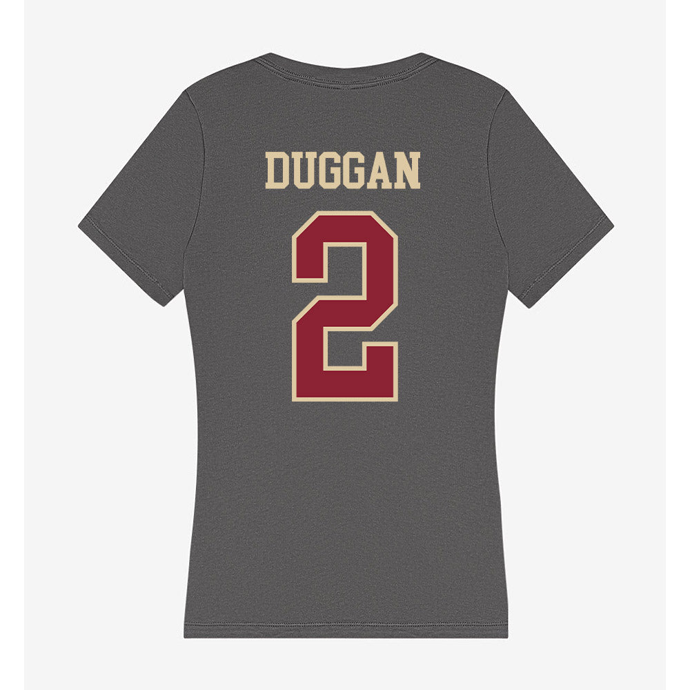 Boston College - NCAA Men's Basketball : Colby Duggan - Women's V-Neck T-Shirt-1