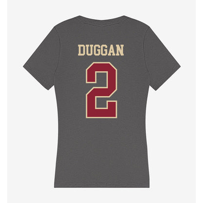 Boston College - NCAA Men's Basketball : Colby Duggan - Women's V-Neck T-Shirt-1