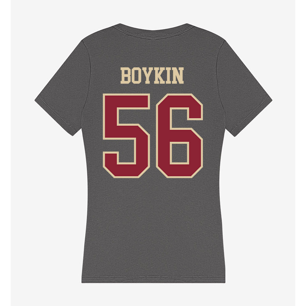 Boston College - NCAA Football : ELla Boykin - Women's V-Neck T-Shirt-1